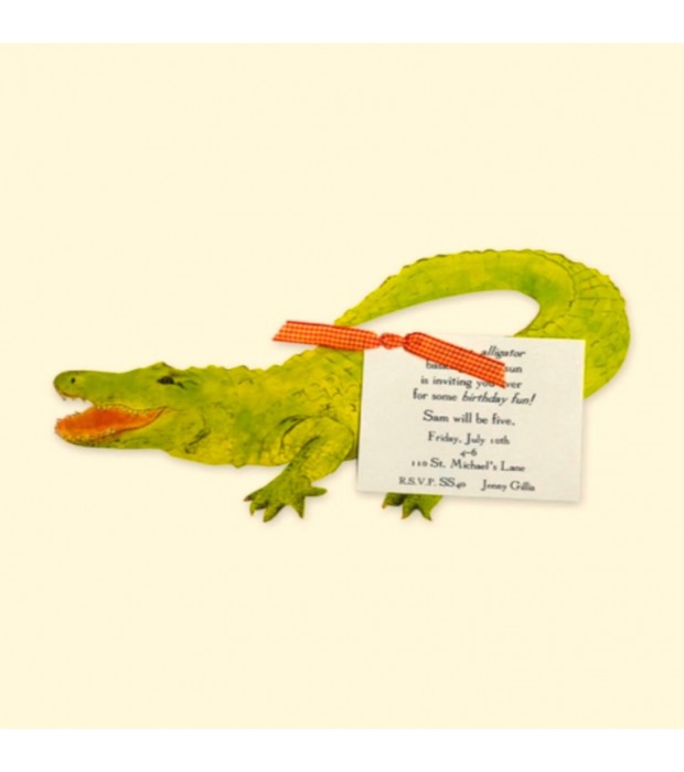 Alligator Invitation Card