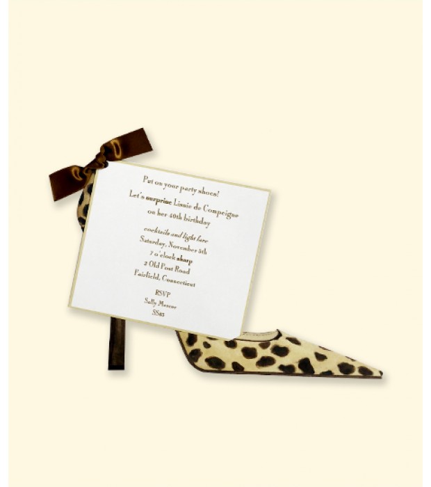 Leopard Shoe Recipe Card