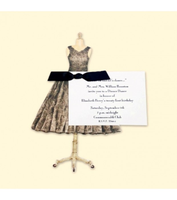 Black Dress invitation