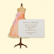 Pink Dress Invitation Card