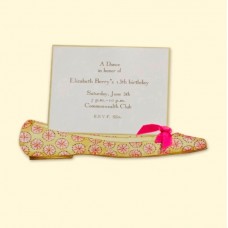 Pink Flat Invitation Card