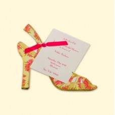 Flower Sandal Invitation Card