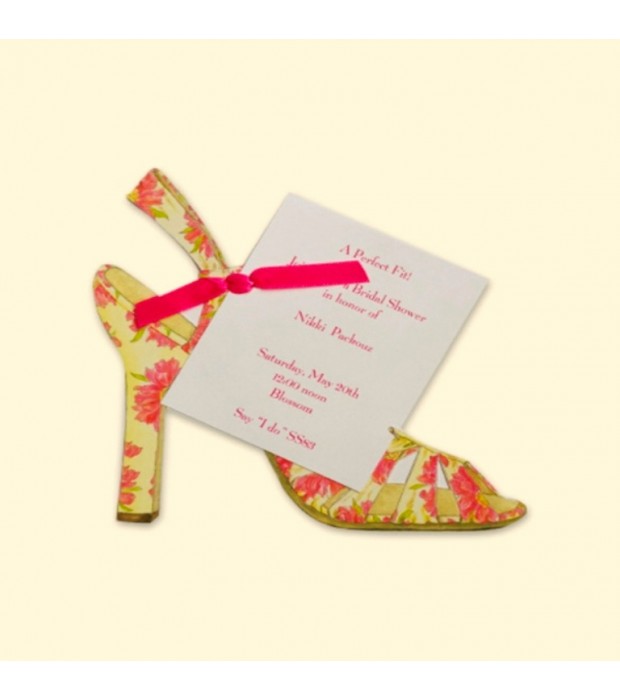 Flower Sandal Invitation Card