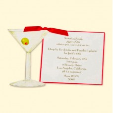 Martini Glass Invitation Card