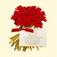 Red Rose Bouquet Card