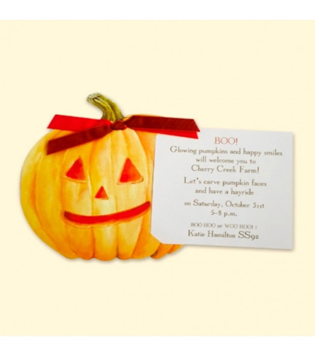 Carved Pumpkin Card