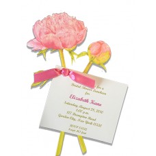 Peony Folding Card
